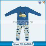 2015 Latest Fashion Style Blue Car Baby Bodysuit Baby Boy Dress Clothes