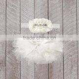 Baby Underwear Chiffon Fabric Ruffle Bloomers Match Same Color Hair Accessories thumbnail-5