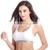 2017 New Sexy Design Customized Your Own Brand Logo Elastic Band Crop Top 90%Nylon 10%Spandex Plain Sport Strapless Bra Bralette thumbnail-4