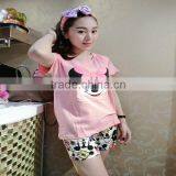 New Arrival Super Soft Cotton Cartoon Sunmmer Pajama Suit for Girls thumbnail-6
