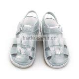 Children Shoes Silver Leather Handmade Squeaky Shoes thumbnail-2