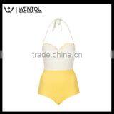 New Design Double Scallop Trim Swimsuit thumbnail-5