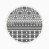 Walson Wholesale Drop Shipping Printed Microfiber Fabric Round Beach Towel With Tassels thumbnail-1
