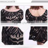 Elegant Short Straight Black Crochet Dress,black Short Dress thumbnail-6