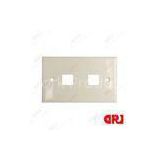 2 ports 120type Network Faceplate Ivory panel for Computer