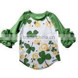 Wholesale Baby Ruffle Raglan T-shirt for Girls With Bunny thumbnail-6