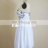 Real Sample Sweetheart Neckline Stone Beaded Chiffon Short Formal Cocktail Dresses thumbnail-4