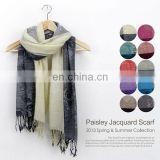 paisley jacquard scarf