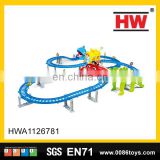 Children Electric Railway Rail Car Toy With Light & Music