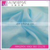 Plain Dyed/solid Color/light Blue Silk Cotton Blend Fabric for Baby Clothes