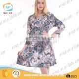 Hot Sell Hawaiian Dress for Women Floral Print Fat Women Party Dress thumbnail-3