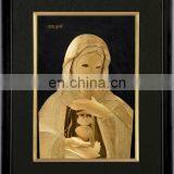 Best Seller Photofunia Frame Figure Virgin Mary Gold Foil Picture Wholesale