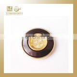 4 Hole Resin Button With Gold Rim