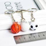 Custom Sport Mini Soccer Ball Keychain Basktable Keyring 3d Mini Golf Ball Keychain for Professional Game Gifts thumbnail-4