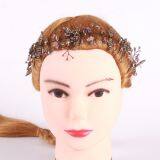 HB0110 JN Crystal tiaras and crowns baroque vintage flower pearl crown bridal wedding hair accessories