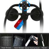 Black Color Big Rainfall Shower Set Woman Shower Sprayer Bathroom Head Shower thumbnail-4