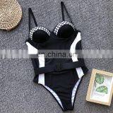 2019 Push up Mesh Bikinis Mujer Monokini String One-piece Suits Sexy Swimwear Women Swimsuit Summer Beach Wear Swim Suit thumbnail-2