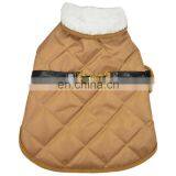 luxury and leather accessories pet dog coffee coat clothes