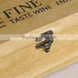 Natural Color Solid Wood Single Bottle Wine Gift Boxes thumbnail-5