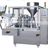 Rotary toothpaste and hand cream filling machine cosmetic tube filler and sealer