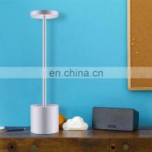 Non-slip Base Aluminium USB Friendship Lamp Rechargeable Battery Beside Lamp LED Cordless Table Lamp