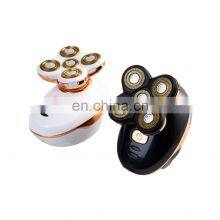 2020 New Model Waterproof Rotary Razor Beard Clipper Hair Trimmer Face 5 Headed Electric Shaver Razor Rechargeable Male Usb OEM thumbnail-1