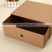 Kraft Folding Mailer Boxes Brown Corrugated Paper Corrugated Board Box for Shoe thumbnail-2
