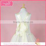 Halter Top Evening Dress Fluffy Voile Girl's Dress Children Frocks Designs thumbnail-1