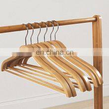Wooden Suit Clothes Hanger Non Slip Hotel Custom Hangers Trousers Rack for Pants Hangers With Logo thumbnail-5