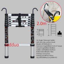 Single Telescopic Ladder With Hook+Anti-slip Cushion