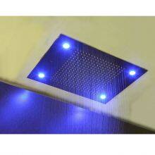 Stainless Steel Shower System With LED Lighting Shower Head Shower Mixer and Handheld Showerhead thumbnail-2