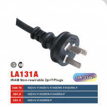 LA131A  10A 250V Argentinal power cord 3 wire
