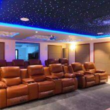 High-end Private Home Theater Sofa Audio Room Electric Sofa Theater Multi-functional Leather Electric Sofa thumbnail-1