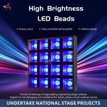 JZ1620L Factory Wholesale 4x4 Matrix Light 16x20W Full Color 4in1 LED Lighting Manufacturer Stage Effect Light thumbnail-5