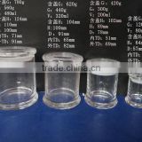 wholesale round glass candle holder jars with lids 80ml 200ml 300ml 500ml