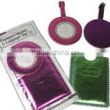 Metallic PU Leather Travel Set, Luggage Tag+Passport Sleeve, Insert Card With Cello Bag thumbnail-1