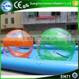 Hot Red and Clear TPU Inflatable Ball Water Ball Water Walking Ball thumbnail-2