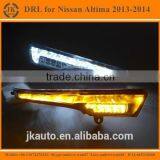 High Power With Yellow Turn Signal LED DRL Light for Nissan Altima Super Quality Daytime Running Light for Altima 2013-2014