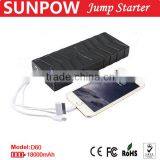 SUNPOW Battery Booster Pack 18,000mAh Portable 12V Gasoline and Diesel Car Battery Charger Jump Starter thumbnail-4