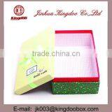 Jinhua Supplier Handmade Empty Rectangular Paper Gift Box Ribbon Set