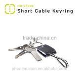 Walnut Portable Two Color Braid Keychain MFi Cable for Apple IPhone 6s thumbnail-5