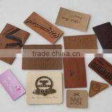 Directly Factory Customized Imitation Leather Patches Beanies for Garment