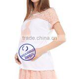 Custom 100% Cotton Short Sleeve Outdoor Maternity t Shirt thumbnail-5