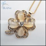 High quality flower charm pendant necklace