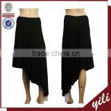 Side Long Black Color Women Wear Long Skirt Design Jersey Maxi Skirt thumbnail-1