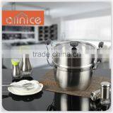 Allnice-2 Layers Stainless Steel Energy-Saving Steamer Pot Humanization Design Concept Handle Easy to Carry