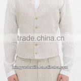 Comfortable Linen Suit Waistcoat for Men thumbnail-1