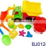 Beach Toys Deluxe Playset for Kids Plastic Bucket Sand Shovel Set thumbnail-6