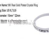 Glittering Austrian Crystal Rings 18k White Gold Gp Zircon Ring thumbnail-6