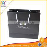 Eco-friendly black folding paper shopping bag with slogan                        
                                                                                Supplier's Choice